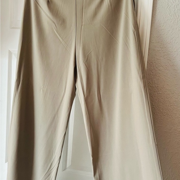 Swept Away With You Taupe Tailored Wide Leg Pants - Picture 4 of 6